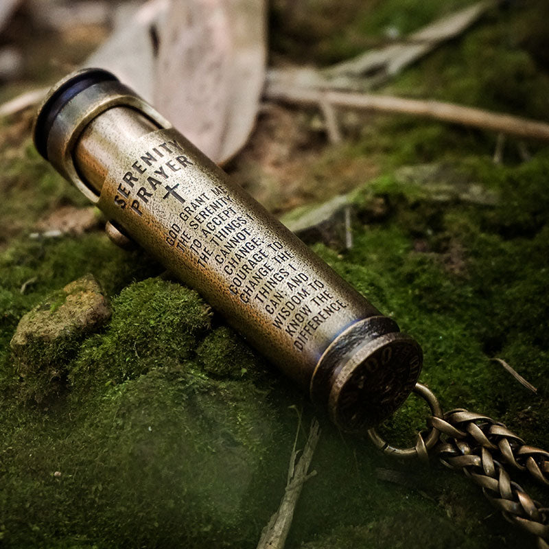 Christian gifts for husband with faith message engraved on WEDO brass shell lighter