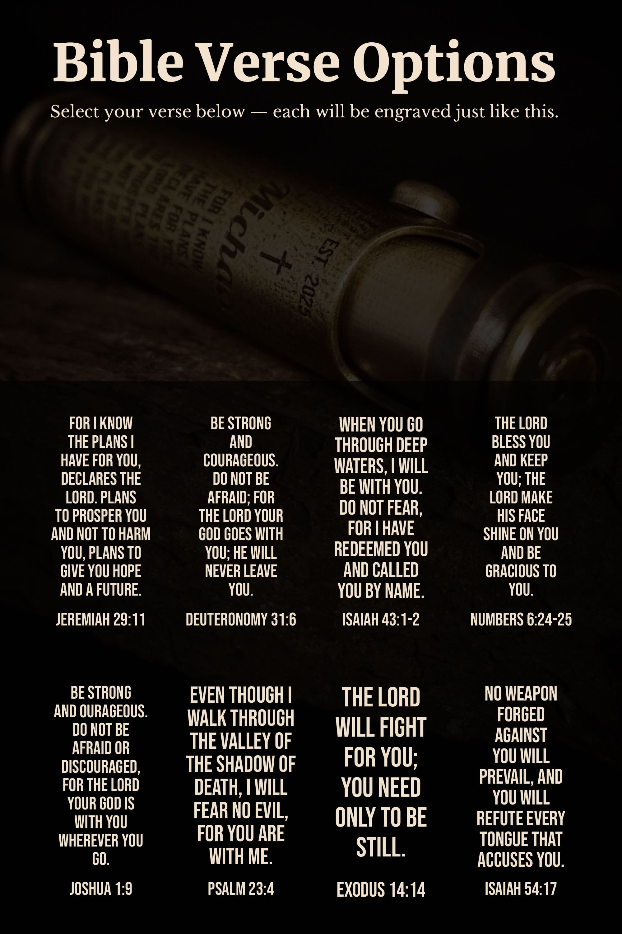 Bible Verse Options