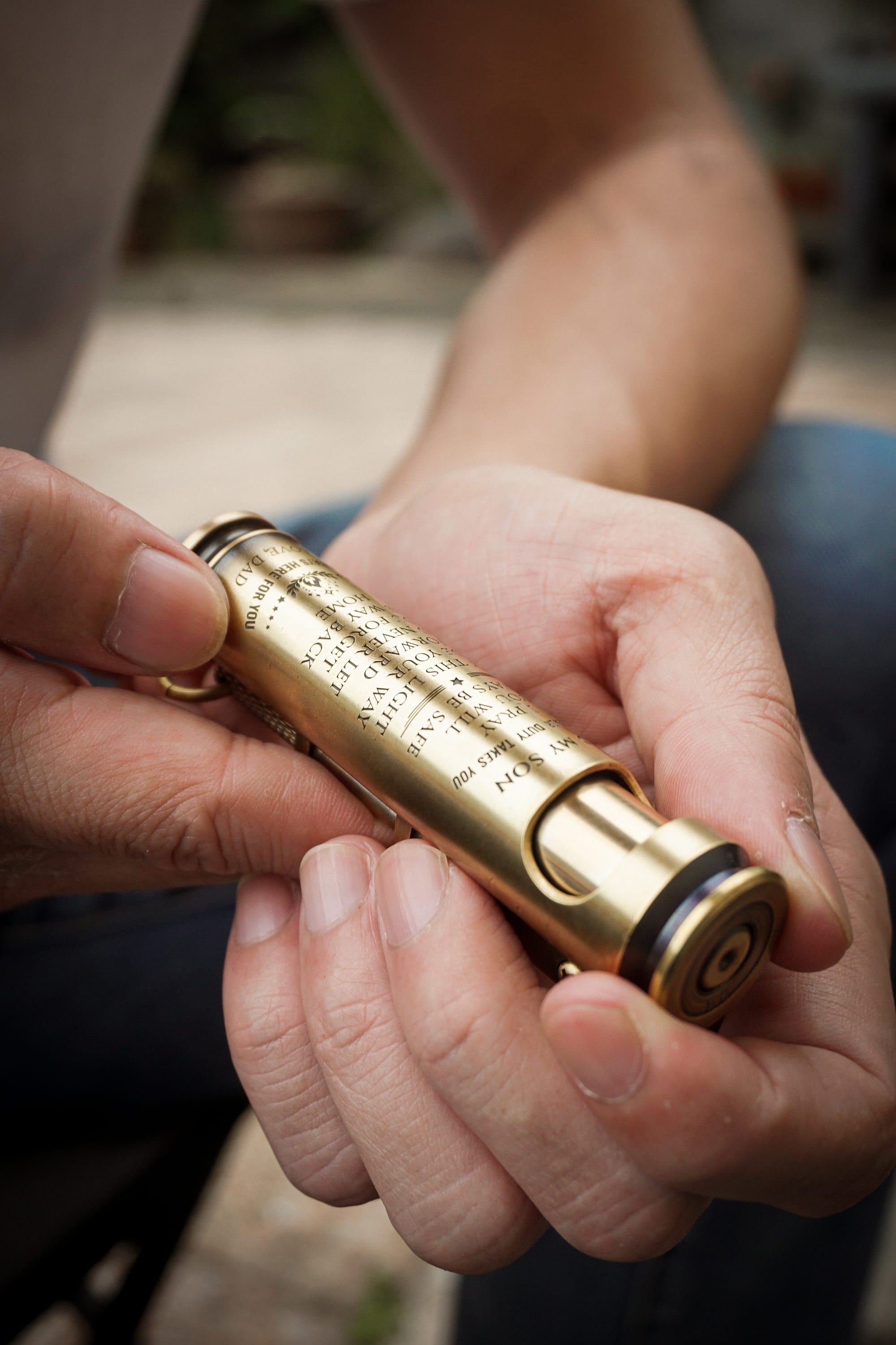 Military service keepsake lighter gift for enlistment or deployment