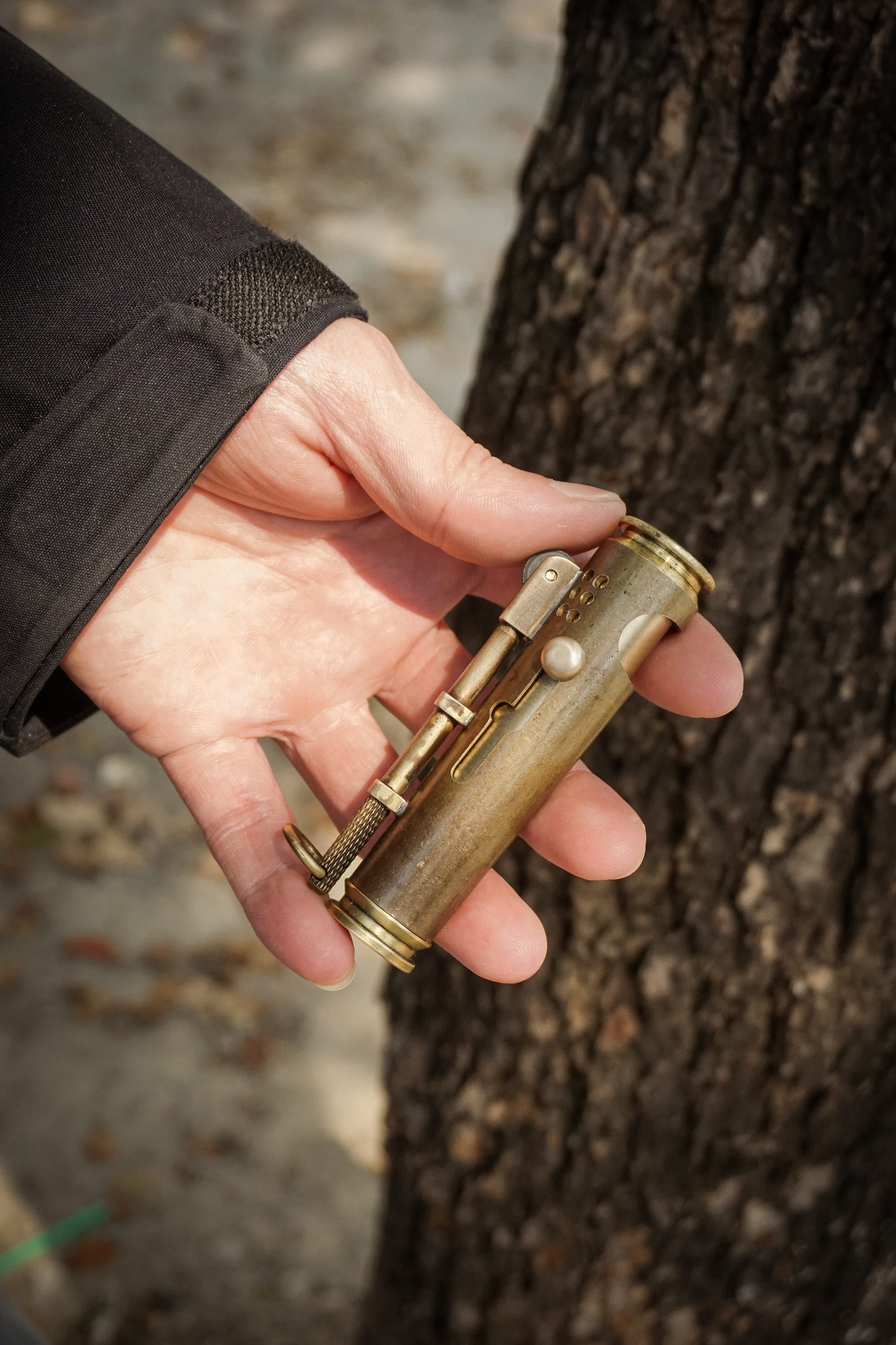 Modern Trench Lighter in hand