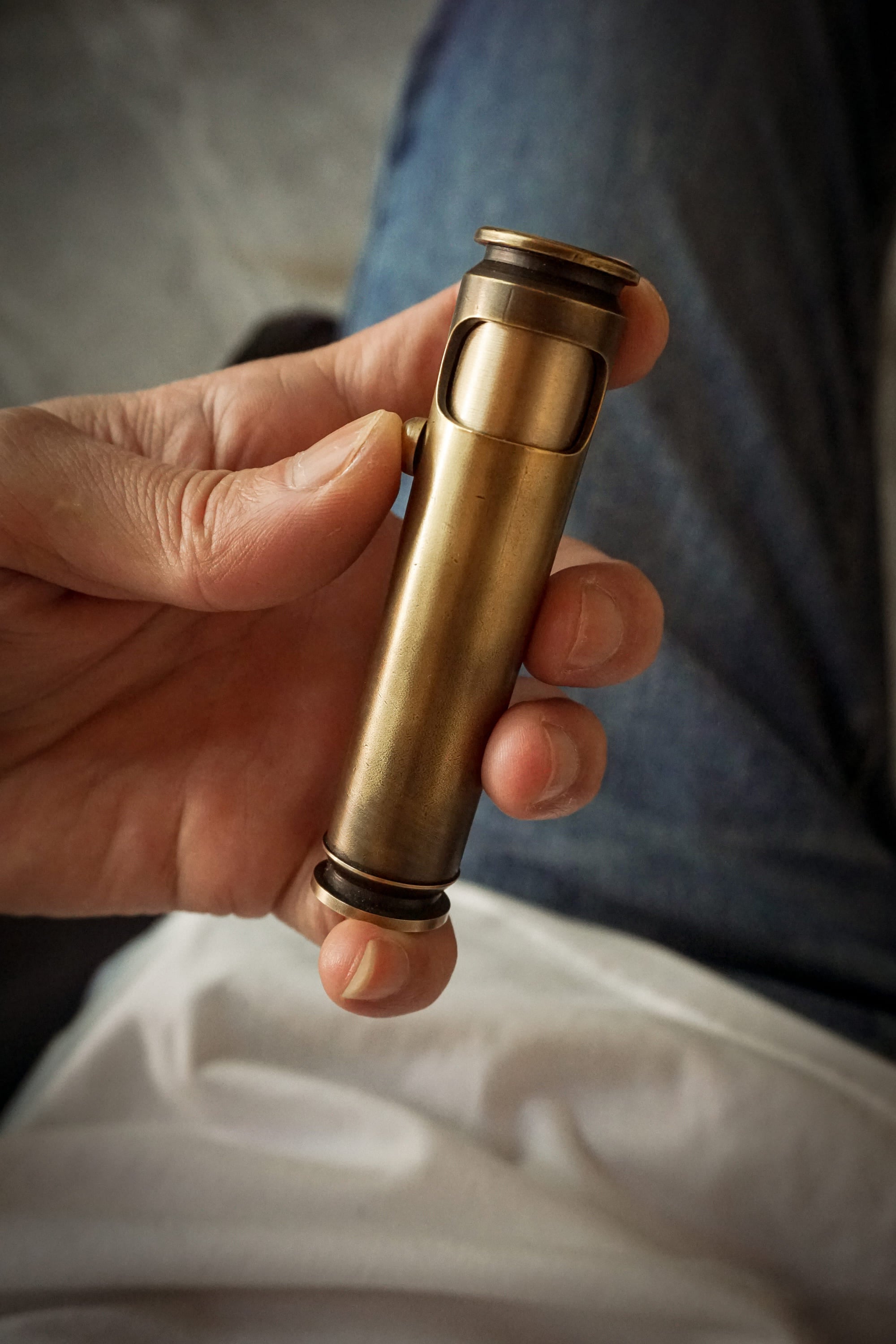 Vintage Style Lighter in hand