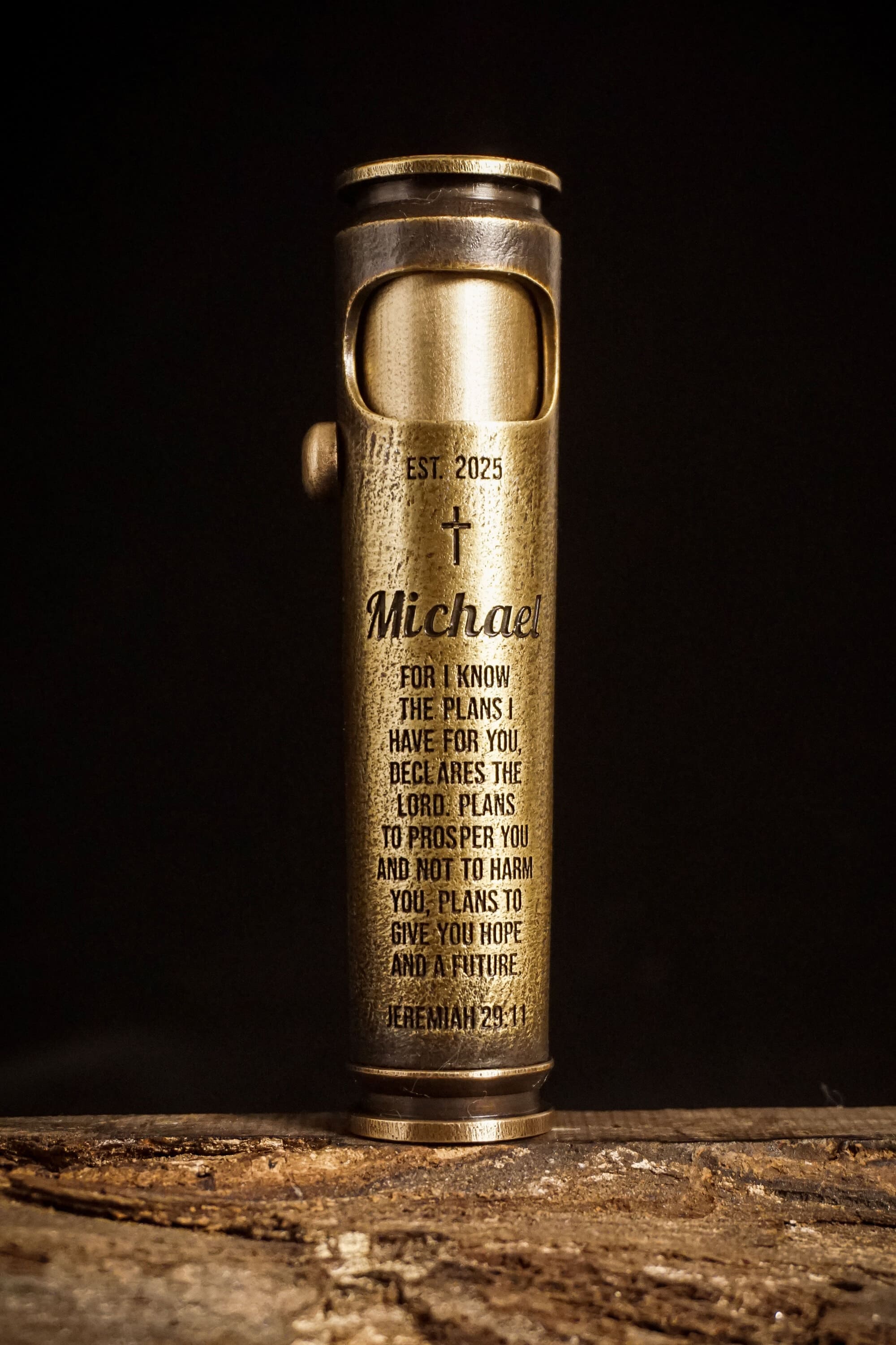 Large Sandblasted Scripture Engraved