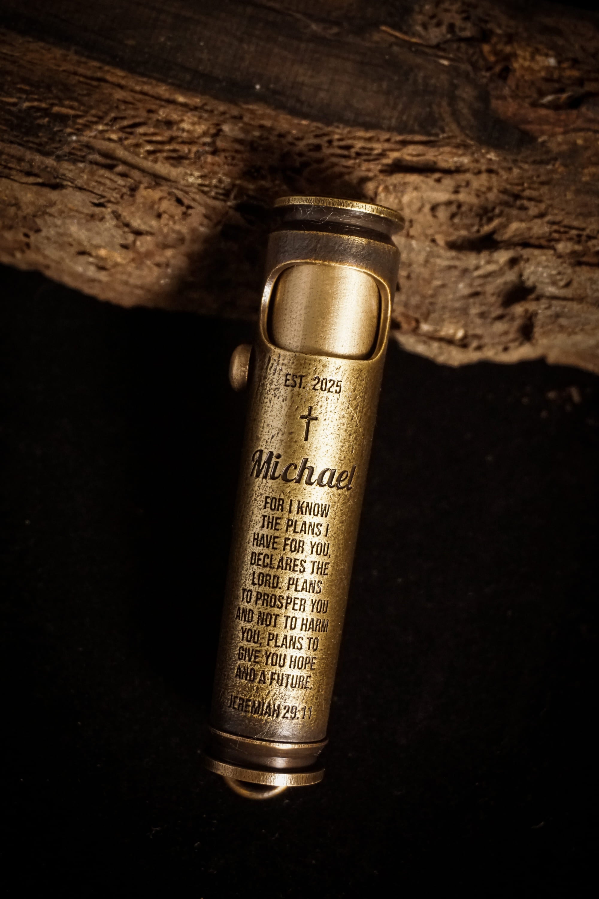 Large Sandblasted Scripture Engraved