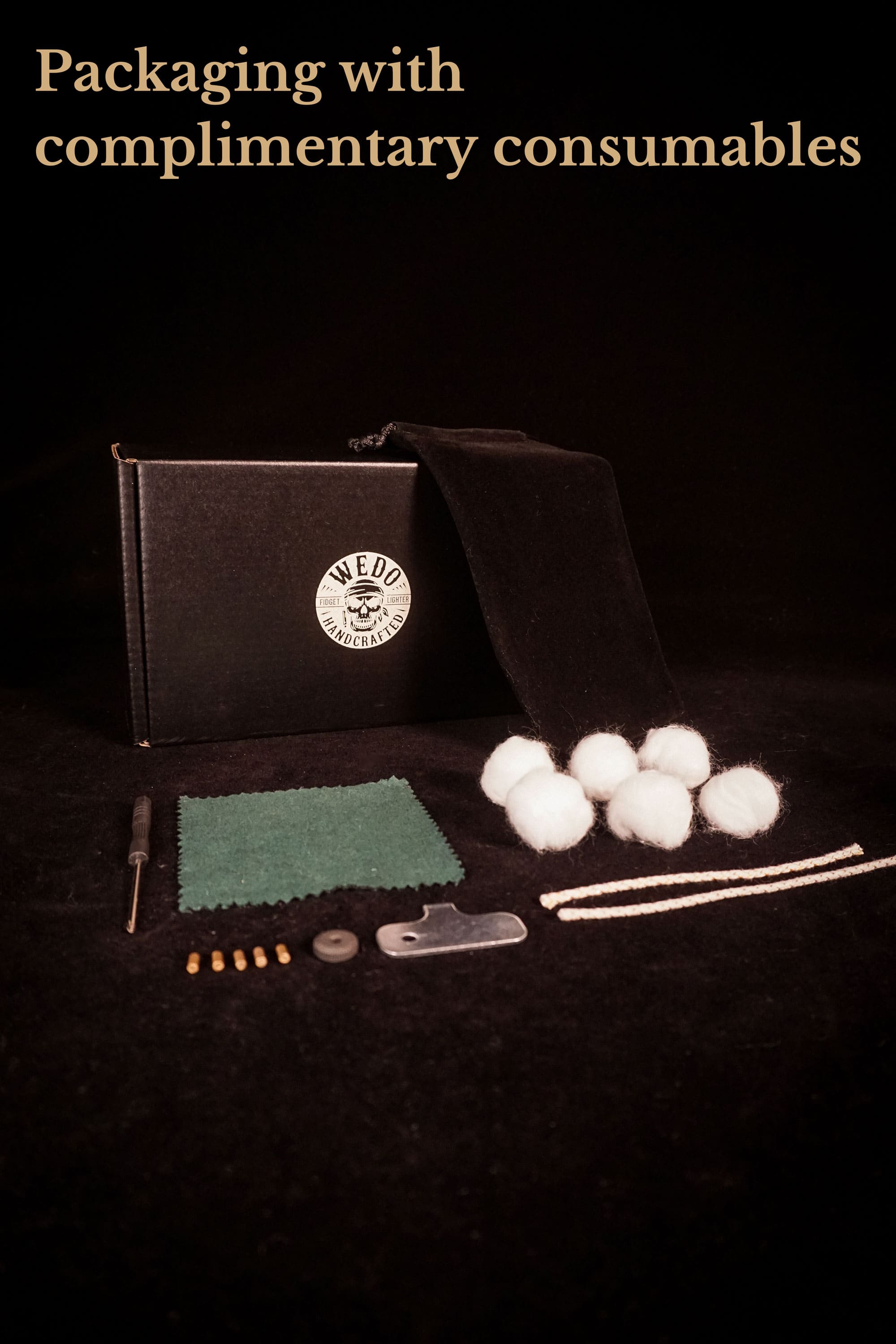 Lighter packaging and included consumables